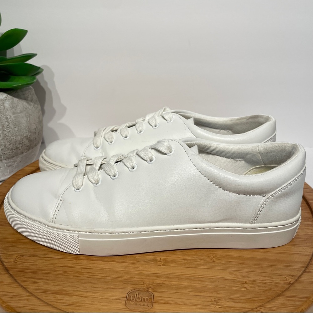 J.Crew Road Trip White Leather Low-Top Sneakers Men’s 8 Casual Skater Shoe